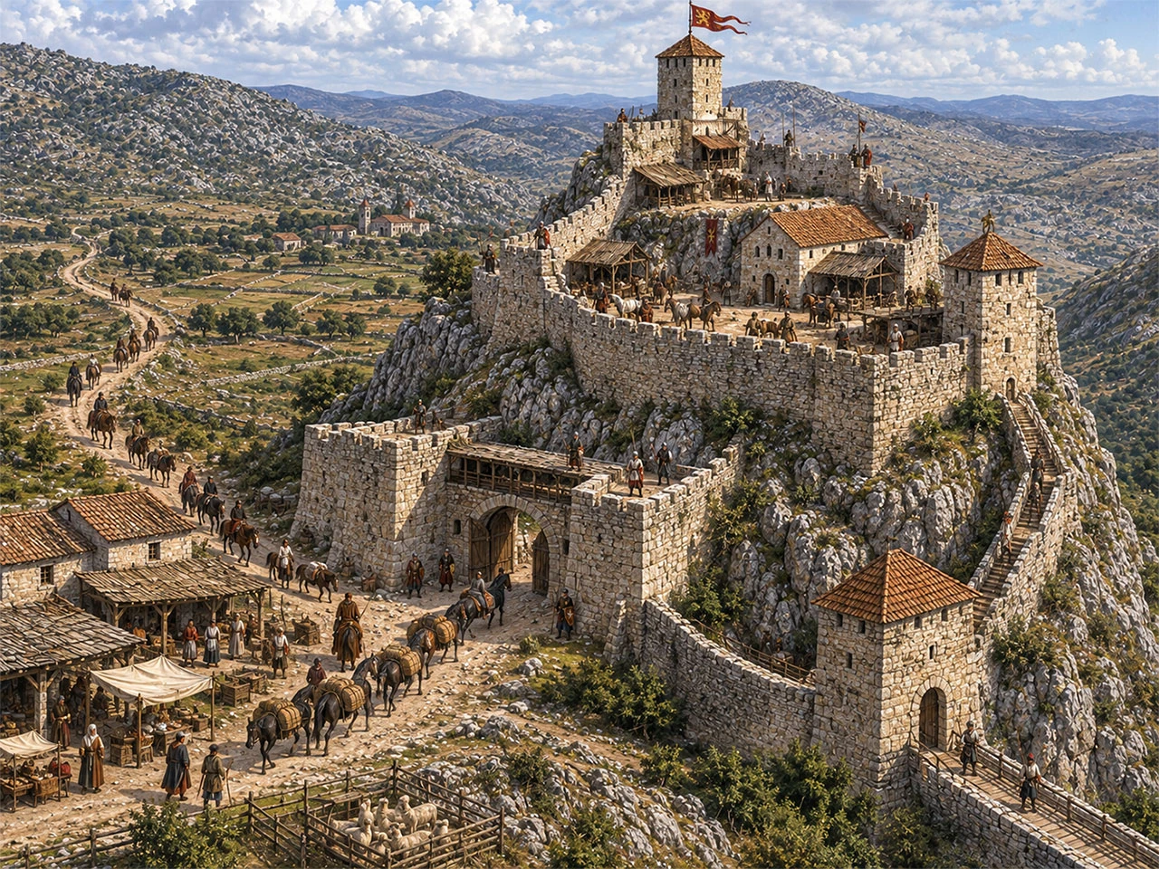 Ključ kod Gacka bio je jedan od najvažnijih gradova Sandalja Hranića: Na kamenoj stijeni čuvao je put prema Dubrovniku