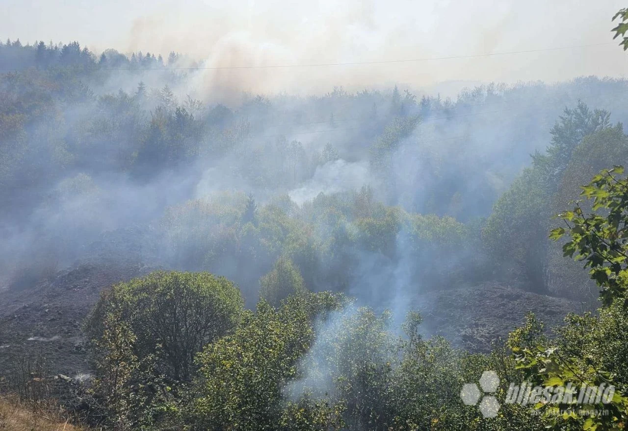 Veliki požar kod Prozor-Rame i dalje nije pod nadzorom