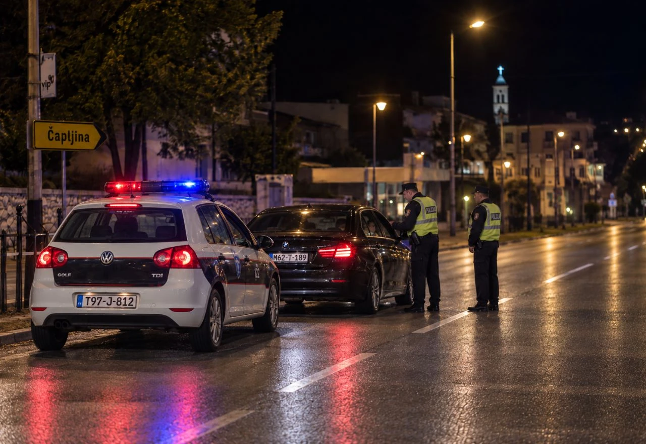 Noćna akcija policije u Čapljini: 96 prekršaja i 23 isključena vozača
