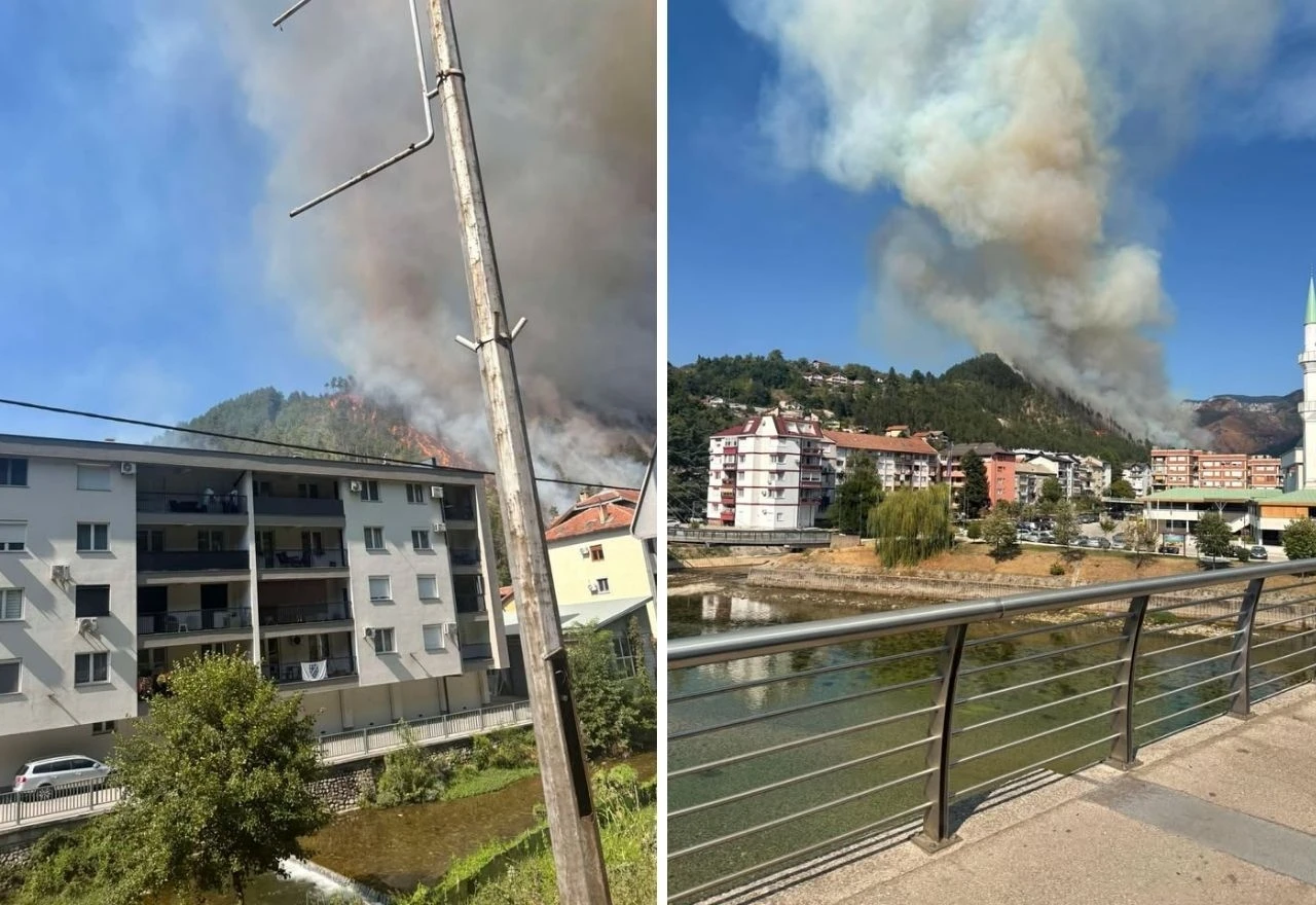 Veliki požar kod Konjica, gori borova šuma