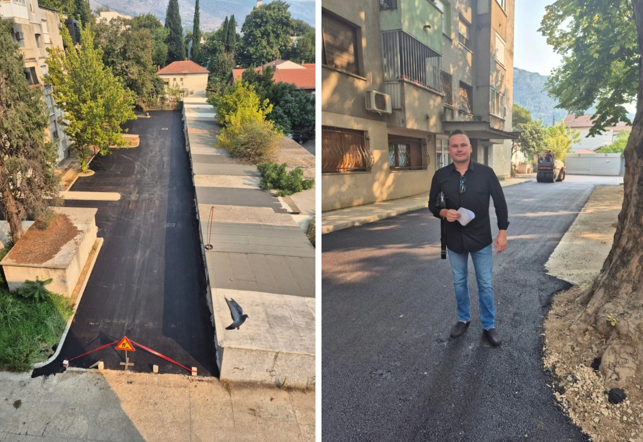 Napokon: Asfaltiran sporni dio Ulice kraljice Katarine u Mostaru