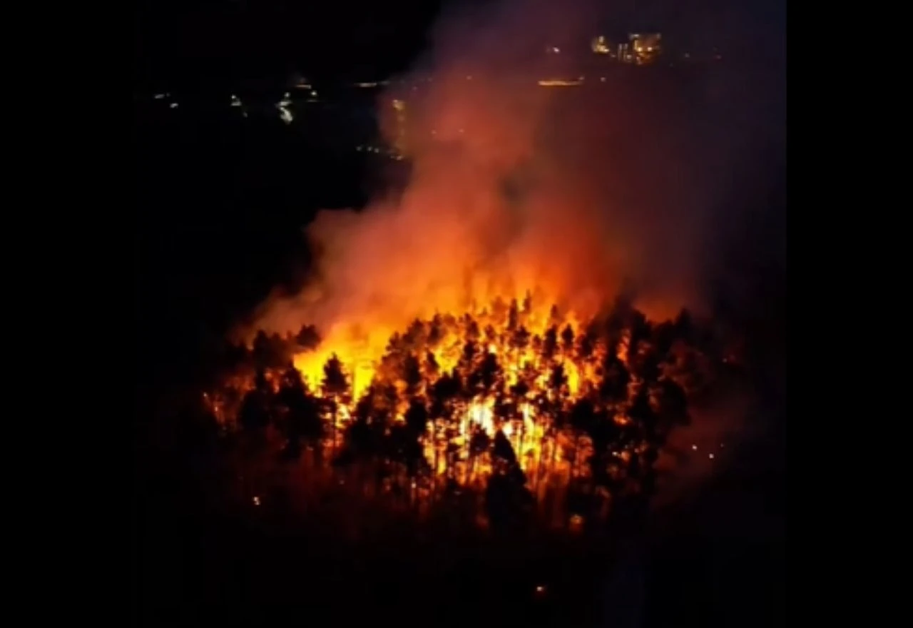 VIDEO | Požar kod Konjica prijeti kućama, vatrogasci ostaju na terenu cijelu noć
