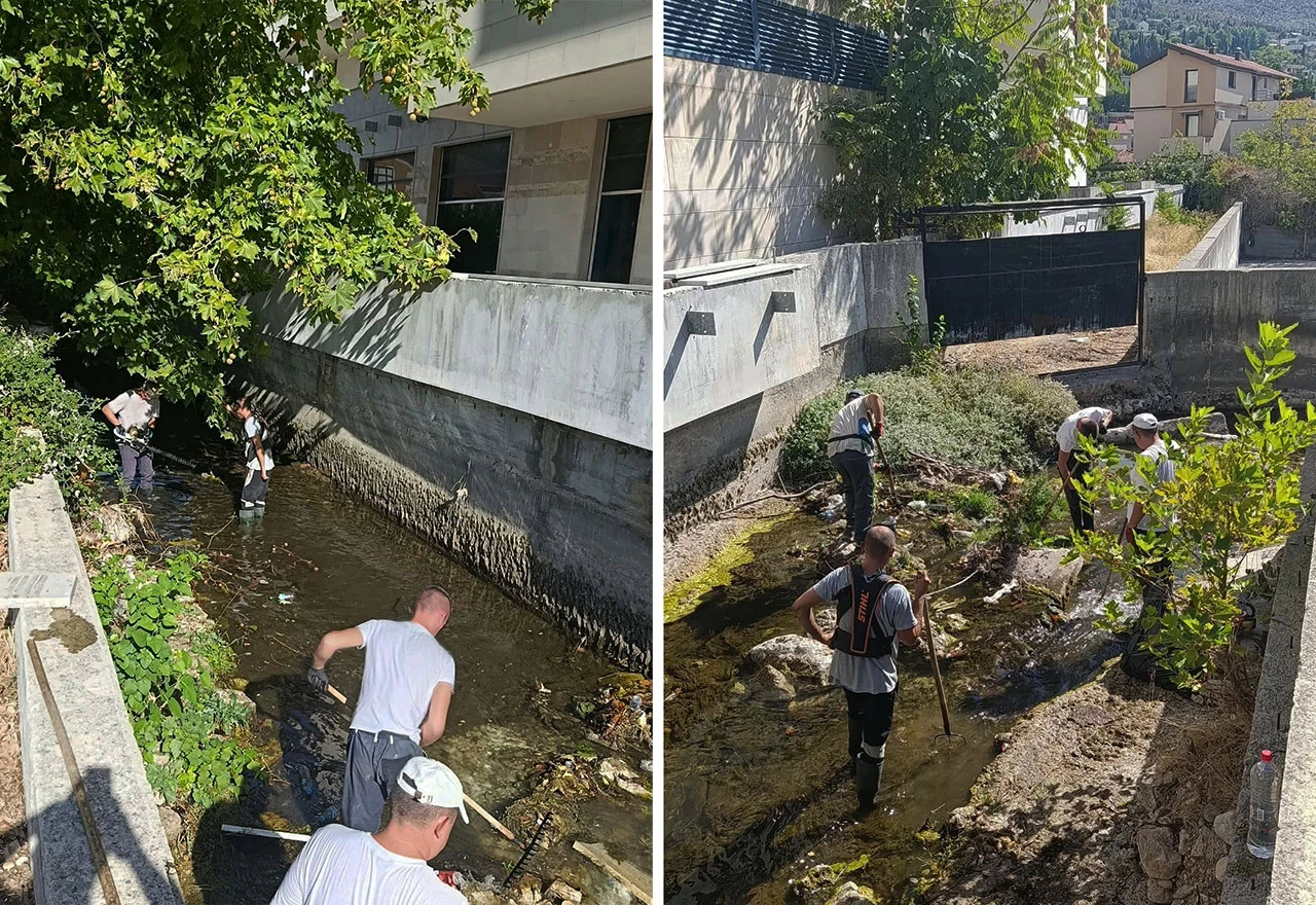 Komunalci čistili korito rijeke Radobolje: Uklanjali otpad i raslinje