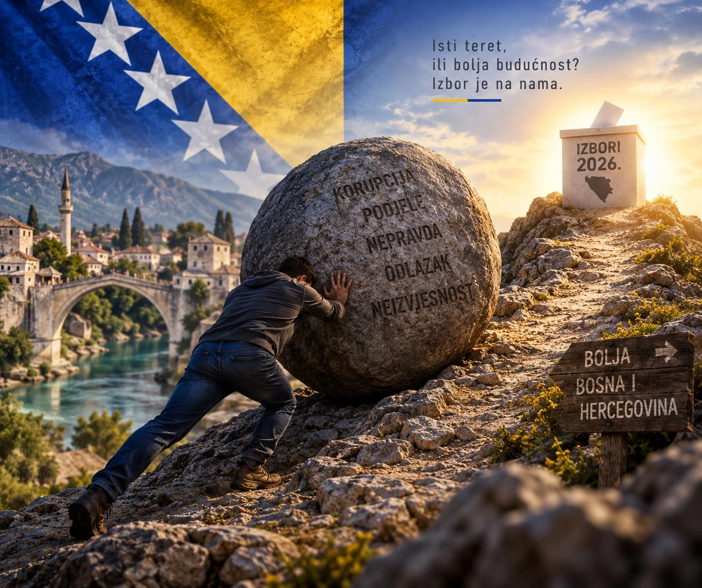 Guraš li još uvijek, Sizife?