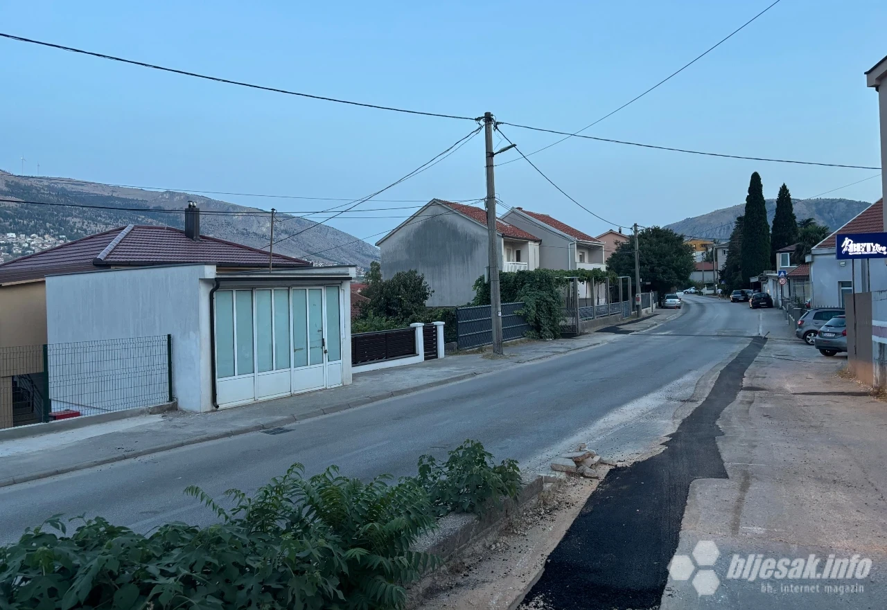 Cesta u mostarskom naselju Rudnik