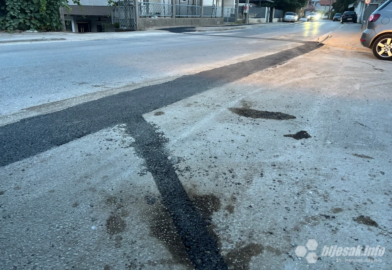 Cesta u mostarskom naselju Rudnik