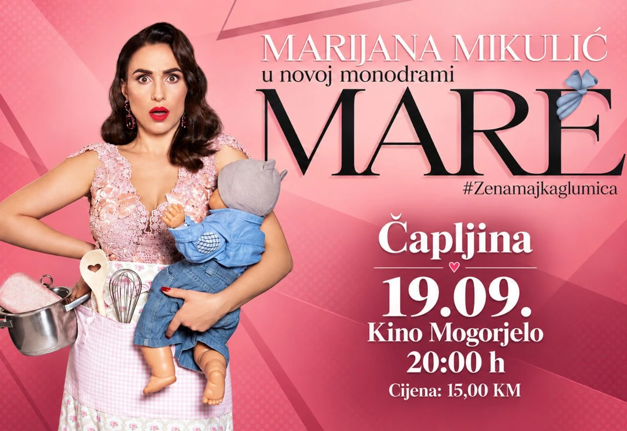 Monodrama "MARE #ženamajkaglumica" stiže u Čapljinu