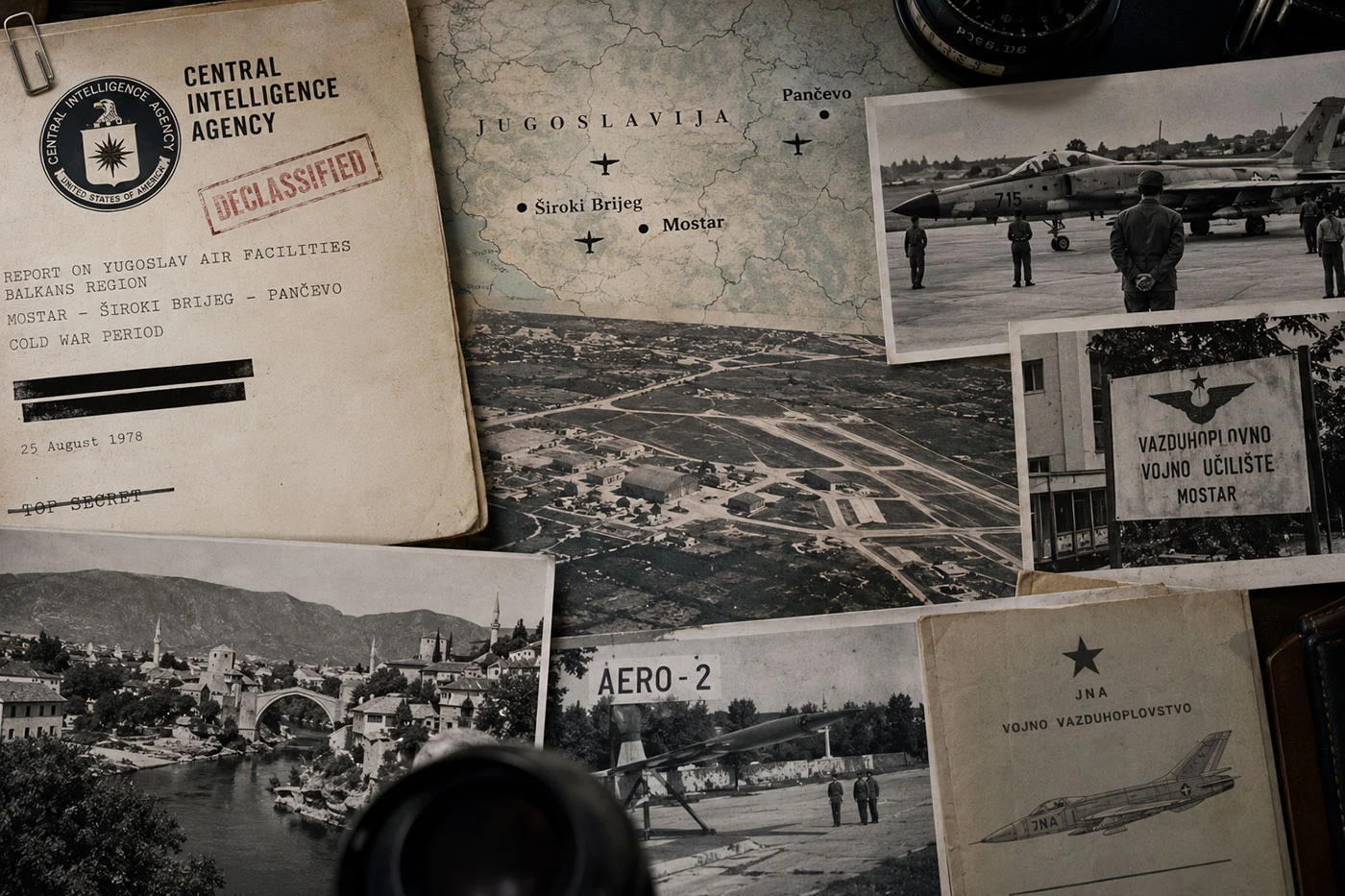 CIA je početkom Hladnog rata detaljno pratila Mostar i Široki Brijeg: Bilježili zapovjednike, avione, eskadrile ...