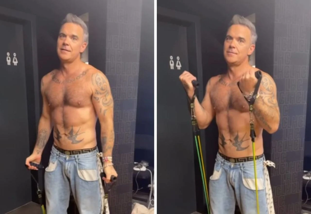 Robbie Williams skinuo majicu i pokazao mišiće: "Baš dobro izgledaš..."
