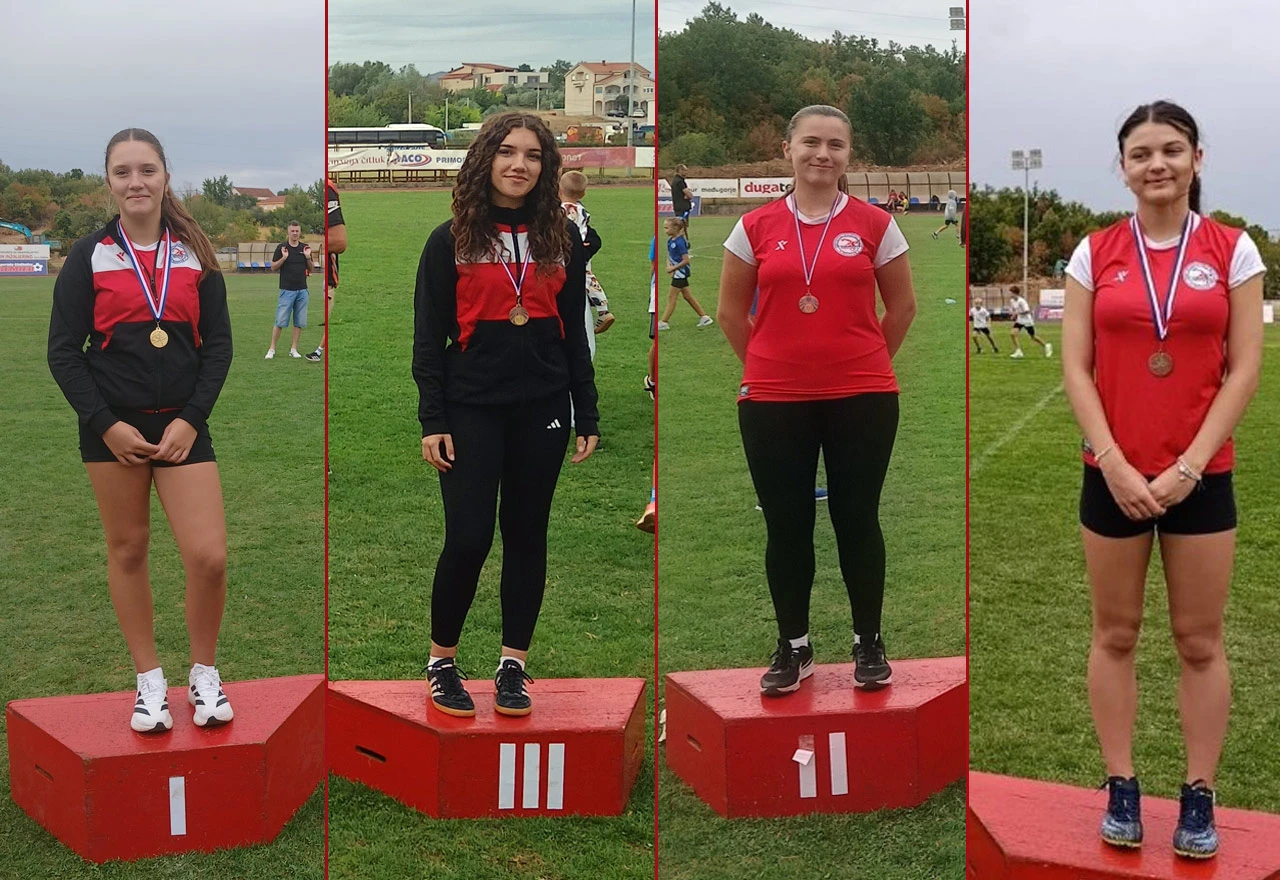 Atletičarke HAK Zrinjski okitile se medaljama u Čitluku