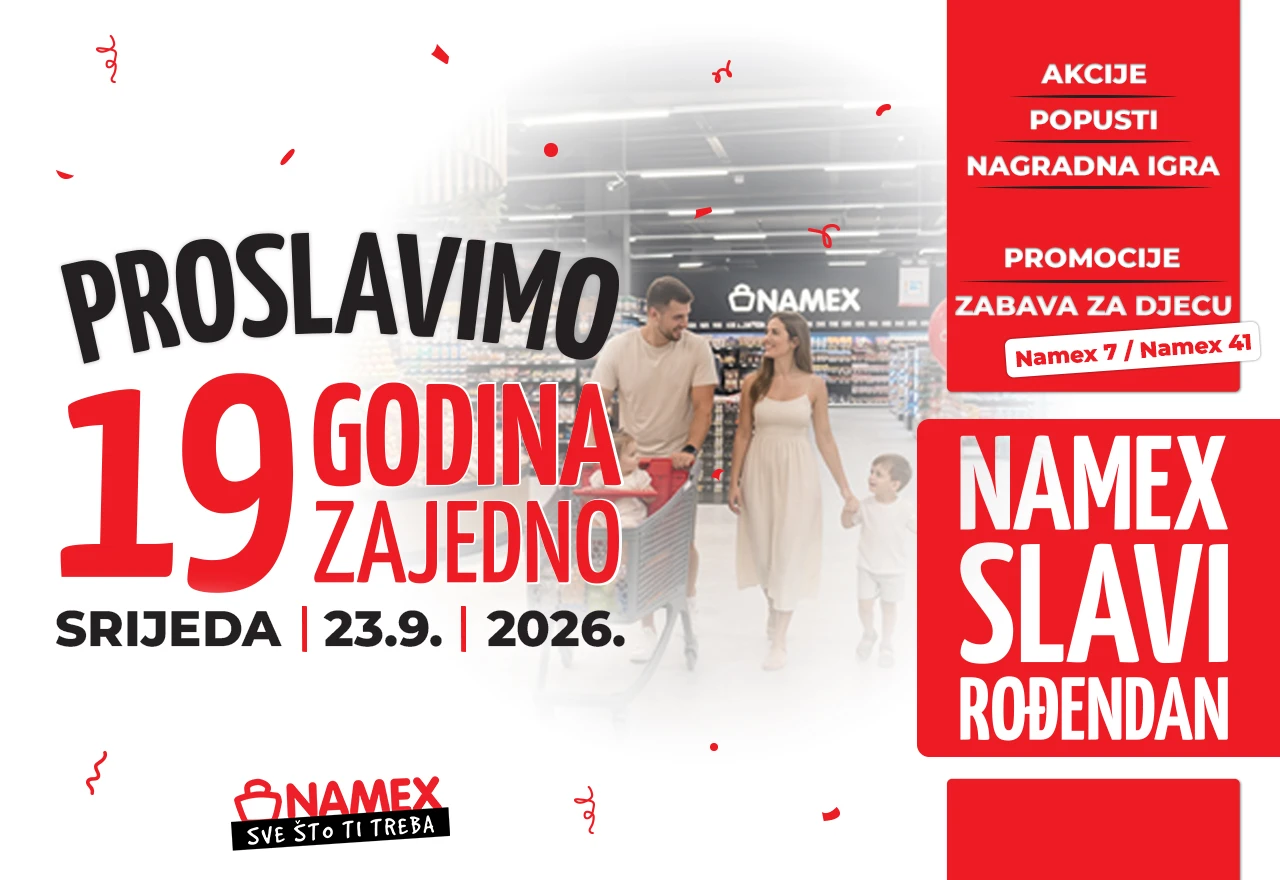 Namex slavi 19. rođendan