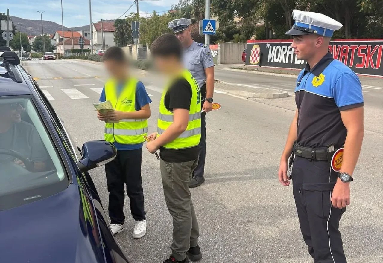 Mostarski školarci nakratko preuzeli ulogu prometne policije