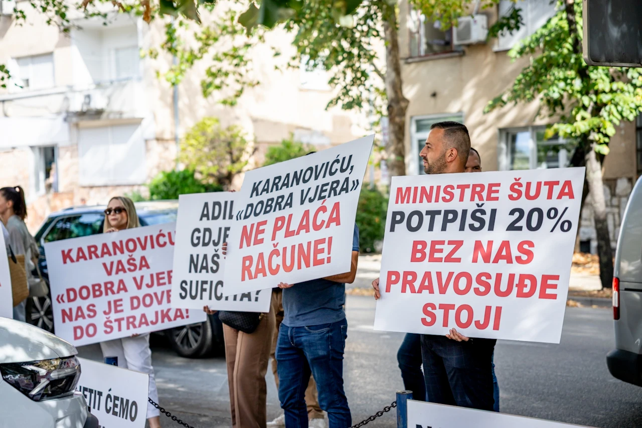 Štrajk pravosuđa se nastavlja, Sindikat odbacio odluku Vlade HNŽ-a