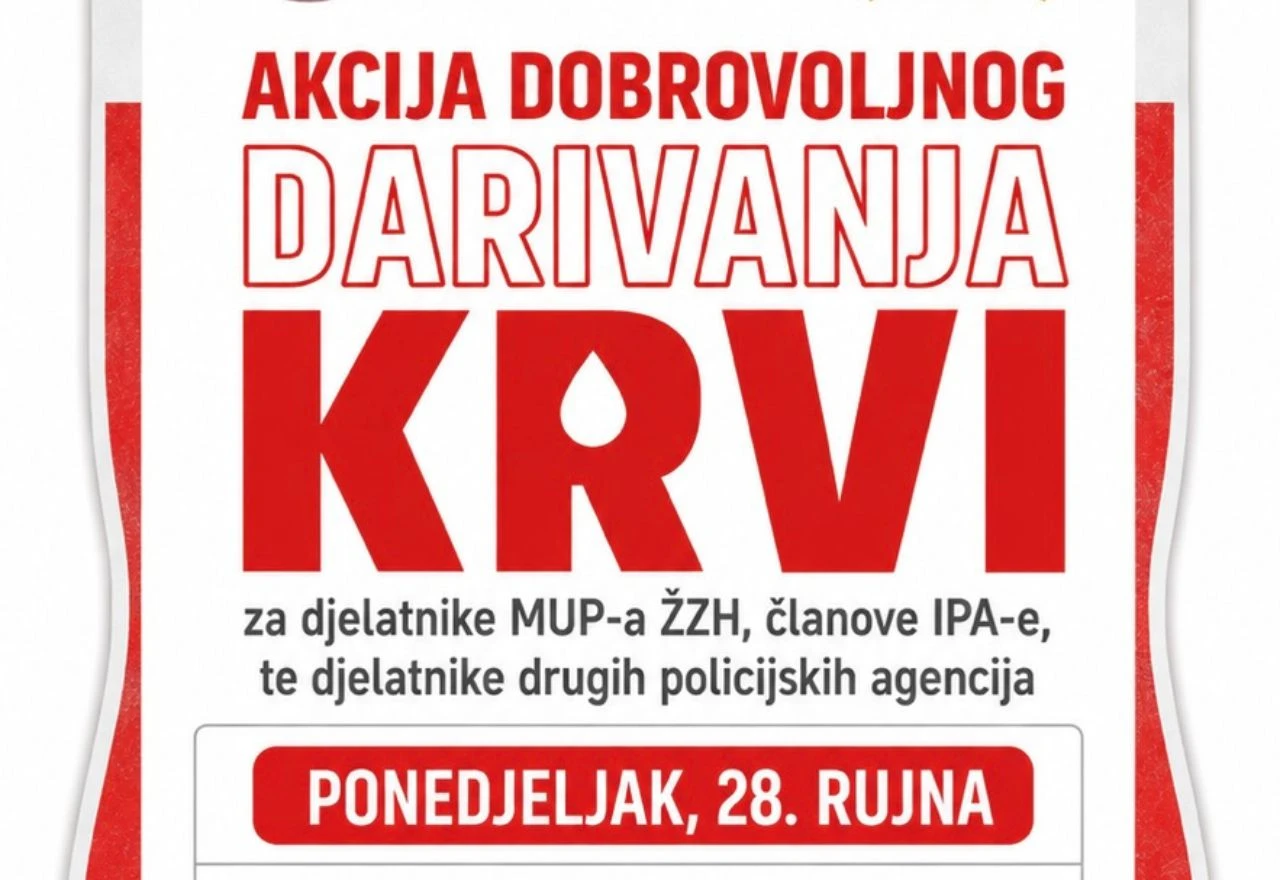 MUP ŽZH okuplja policajce u akciji darivanja krvi