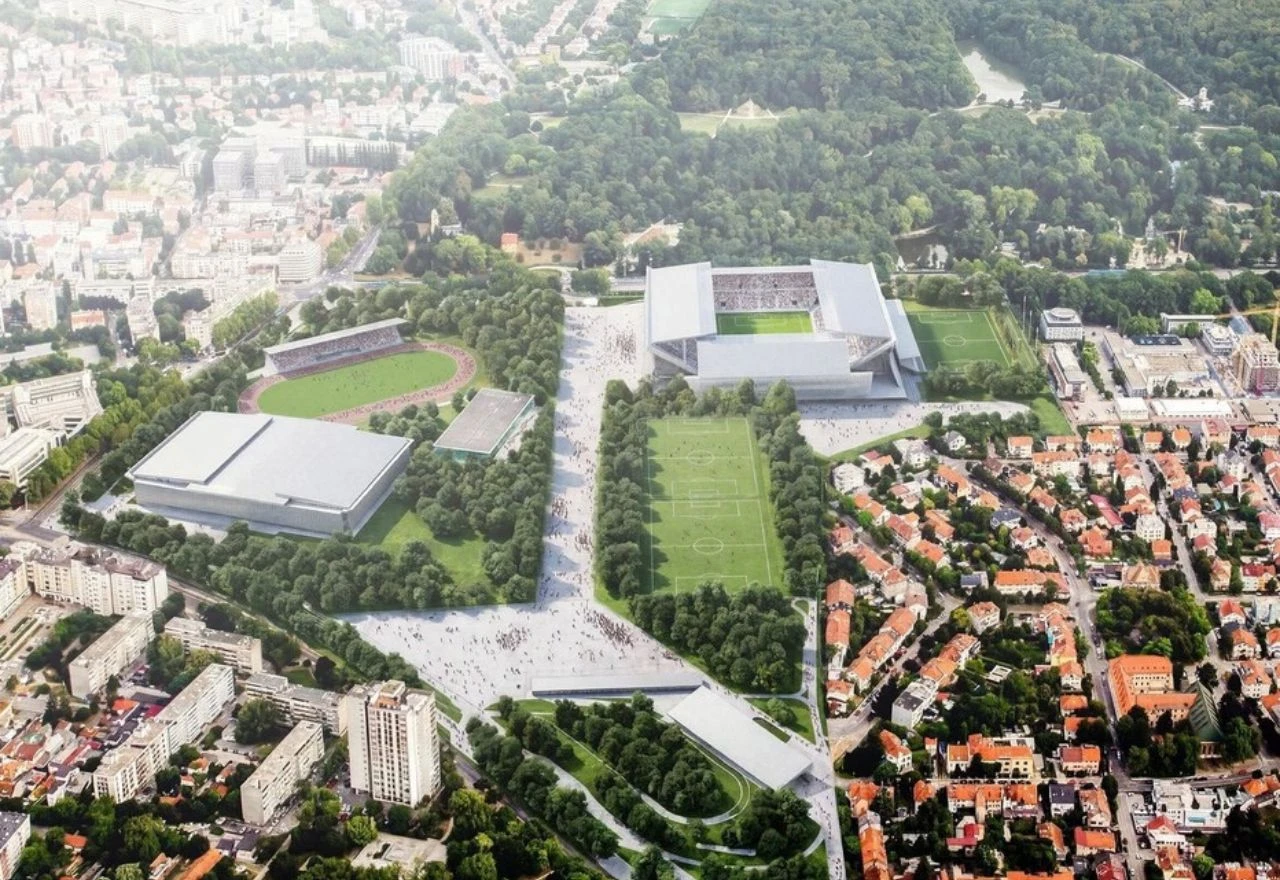 Pogled iz zraka na buduci Maksimir