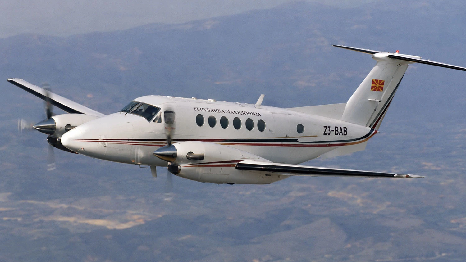Beechcraft Super King Air 200, registracije Z3-BAB, Vlade Republike Makedonije