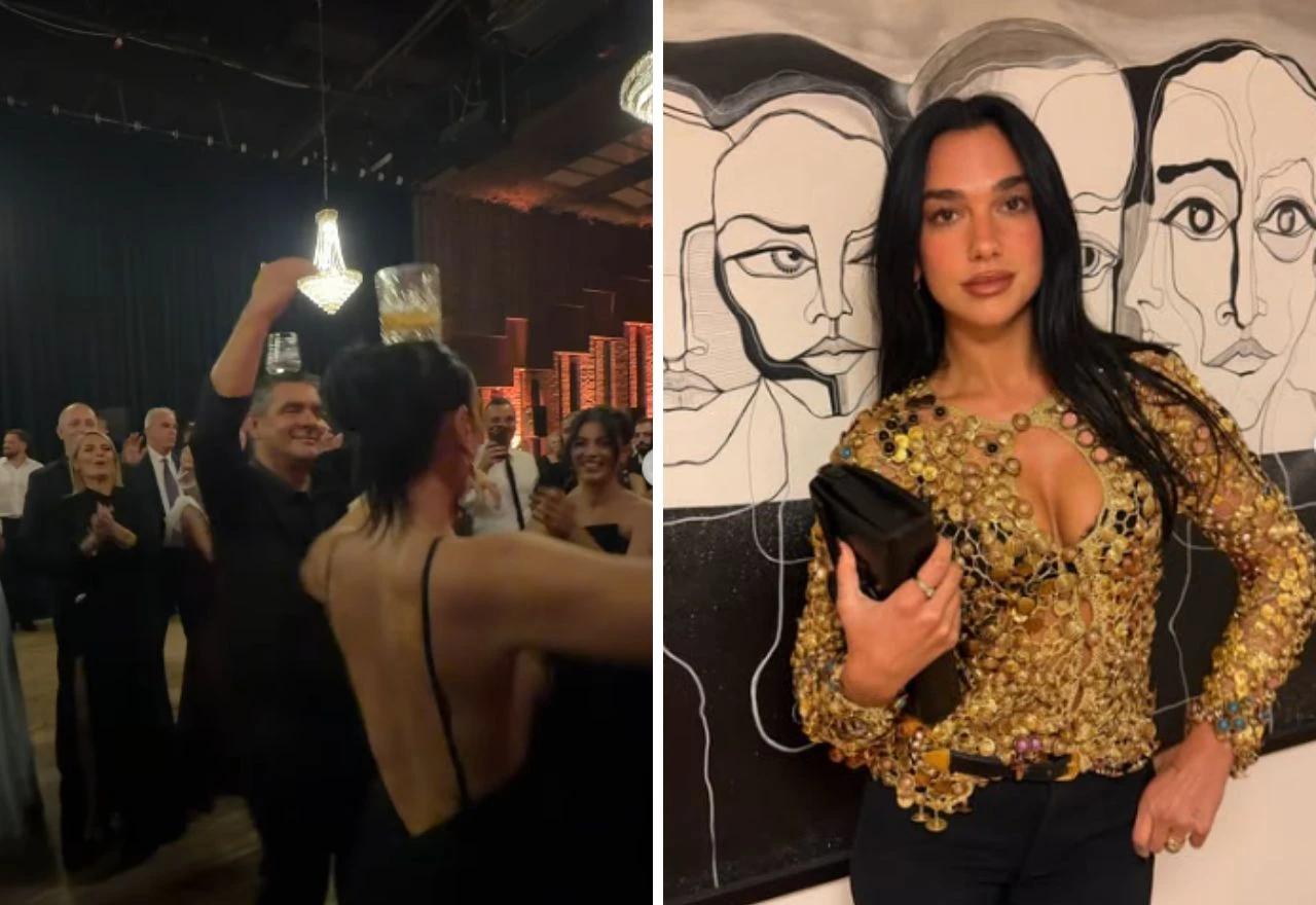 Dua Lipa na obiteljskom vjenčanju u Albaniji zaplesala s čašom na glavi