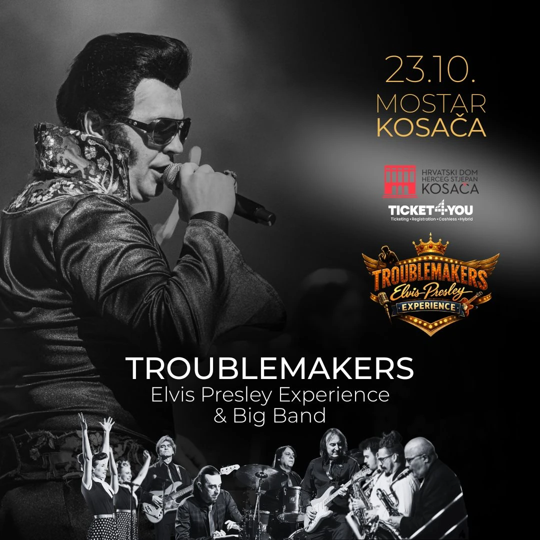Elvis Presley Experience stiže u Mostar: Troublemakers dolaze s Big Bandom i moćnom bass sekcijom