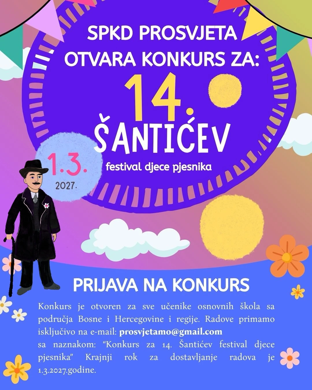Prijave za 14. Šantićev festival djece pjesnika