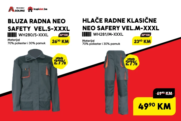 BLUZA RADNA, HLAČE RADNE KLASIČNE