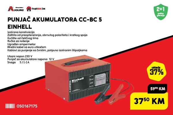 PUNJAČ AKUMULATORA CC - BC