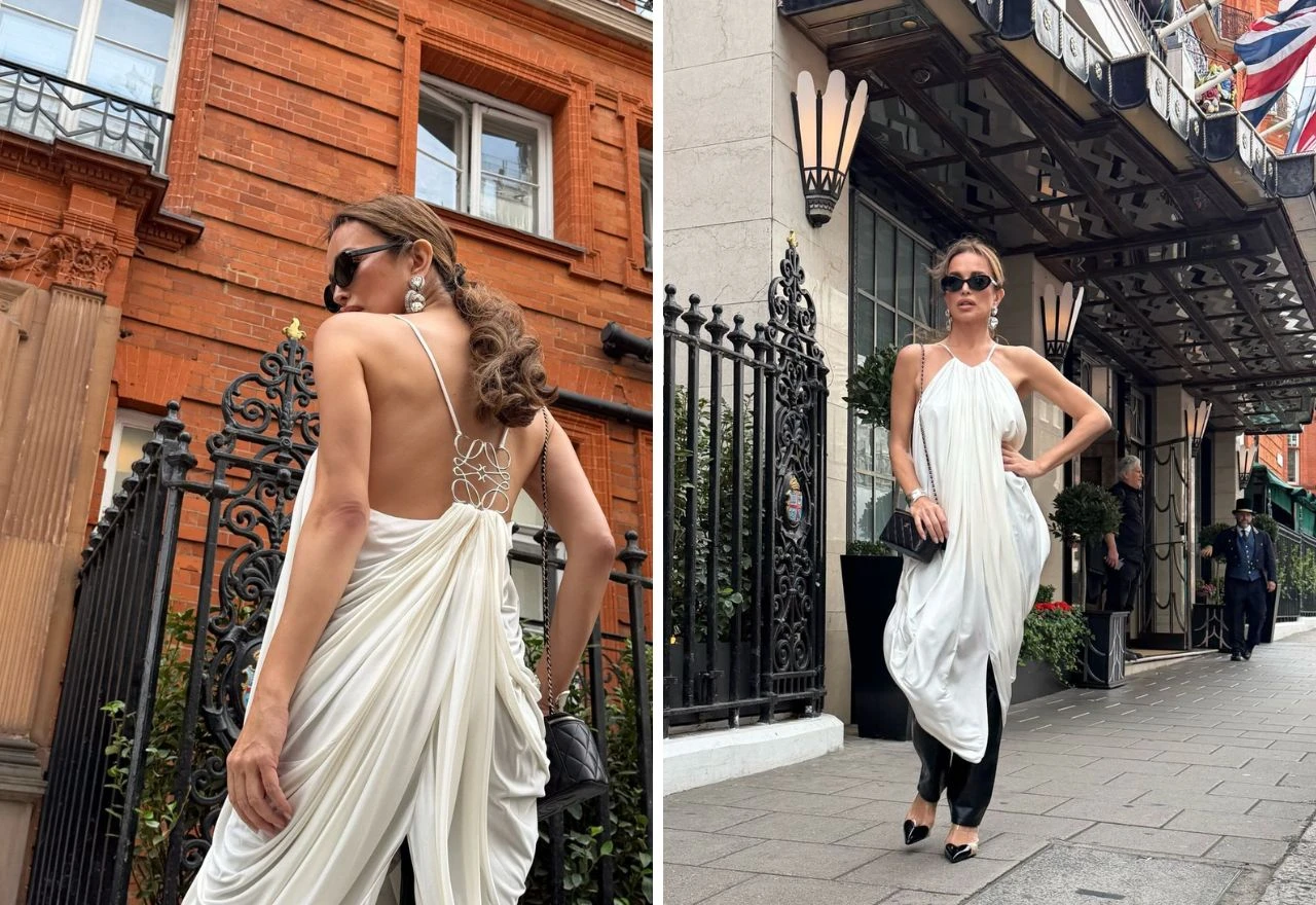 Severina otputovala u London: Bijela haljina otvorenih leđa nije mogla proći nezapaženo