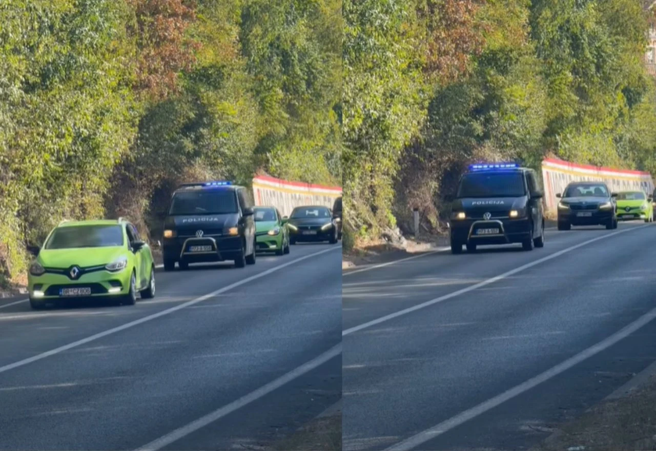 VIDEO | Poljski navijači prošli kroz Mostar uz jako policijsko osiguranje