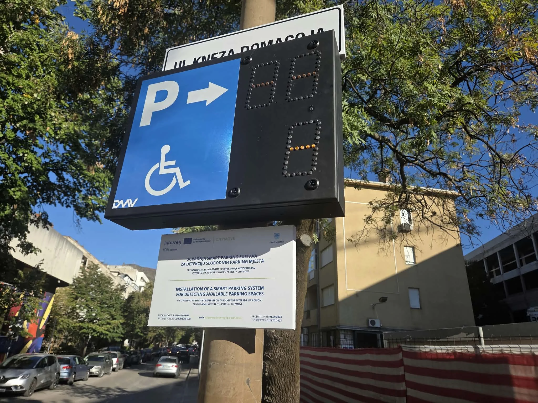 Tražite parking u Mostaru? Od sada na mobitelu možete provjeriti gdje ima slobodnih mjesta