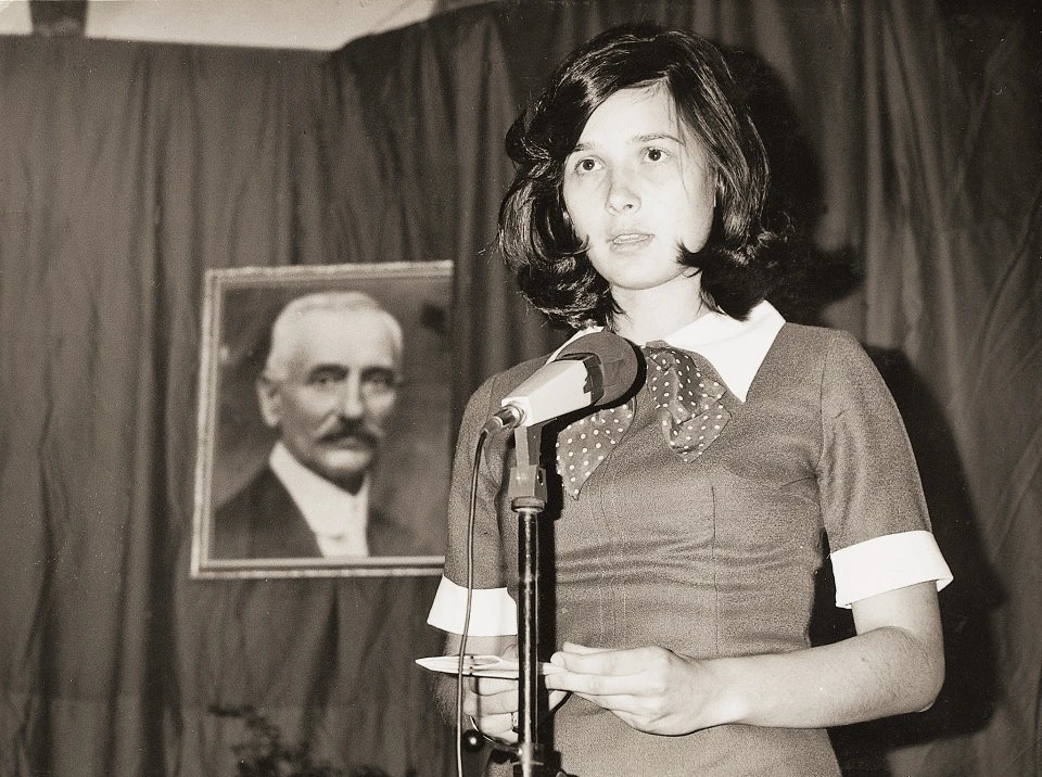 Nastup Diane Burazer na Šantićevim večerima poezije 1973.