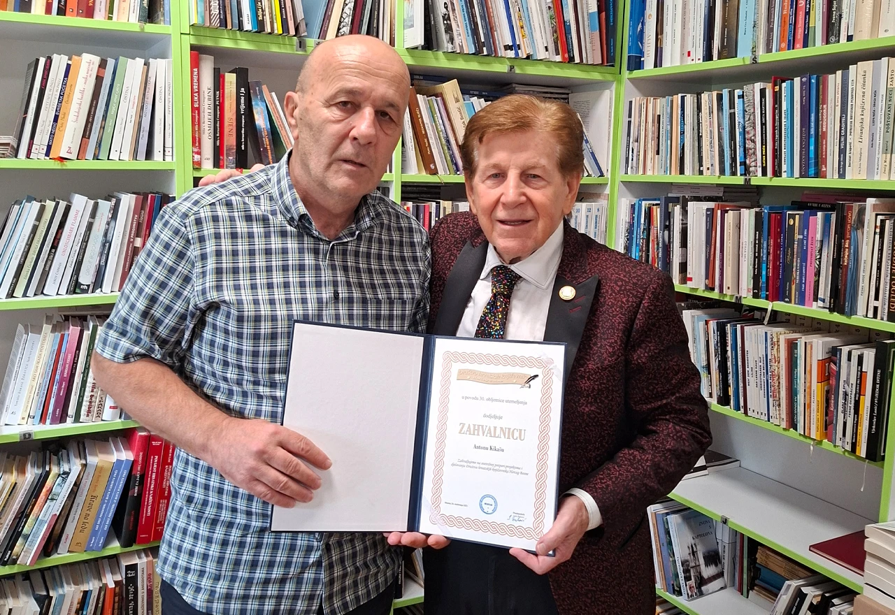Anton Kikaš posjetio Društvo hrvatskih književnika Herceg Bosne