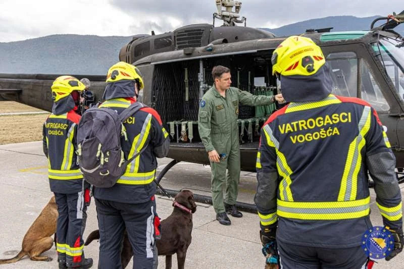 EUFOR na obuci s bh. K9 timom za potragu i spašavanje