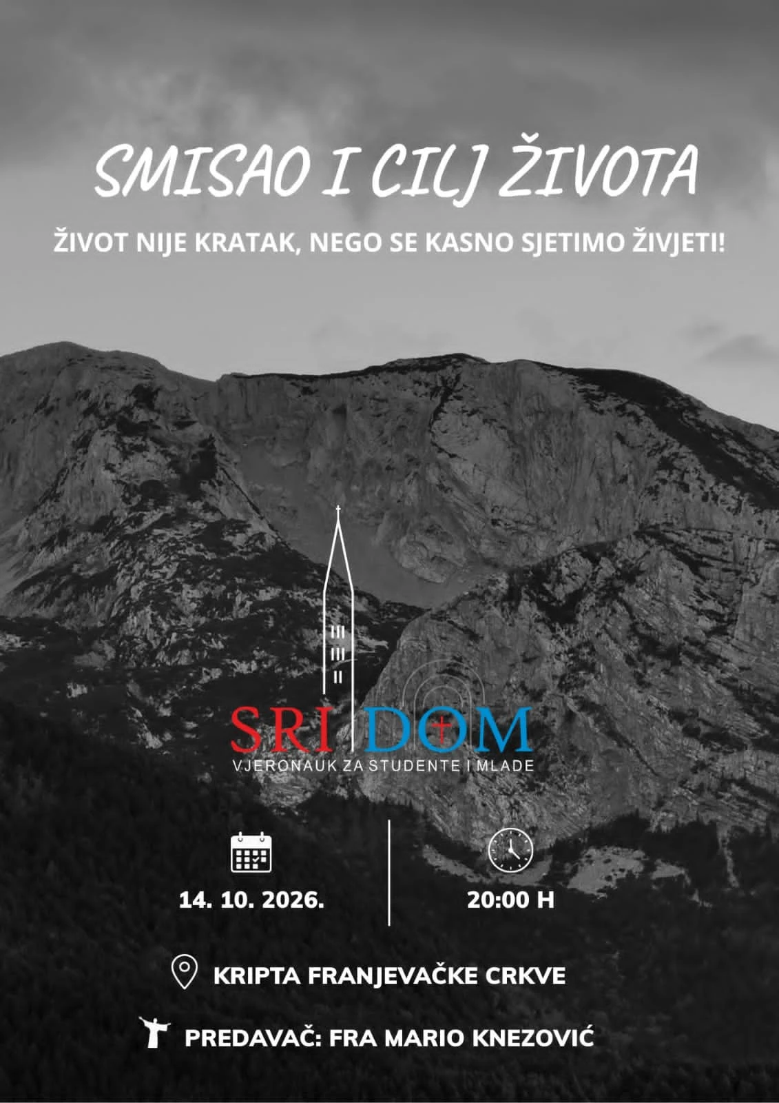 Počinje nova sezona vjeronauka za mlade ''SriDOM''