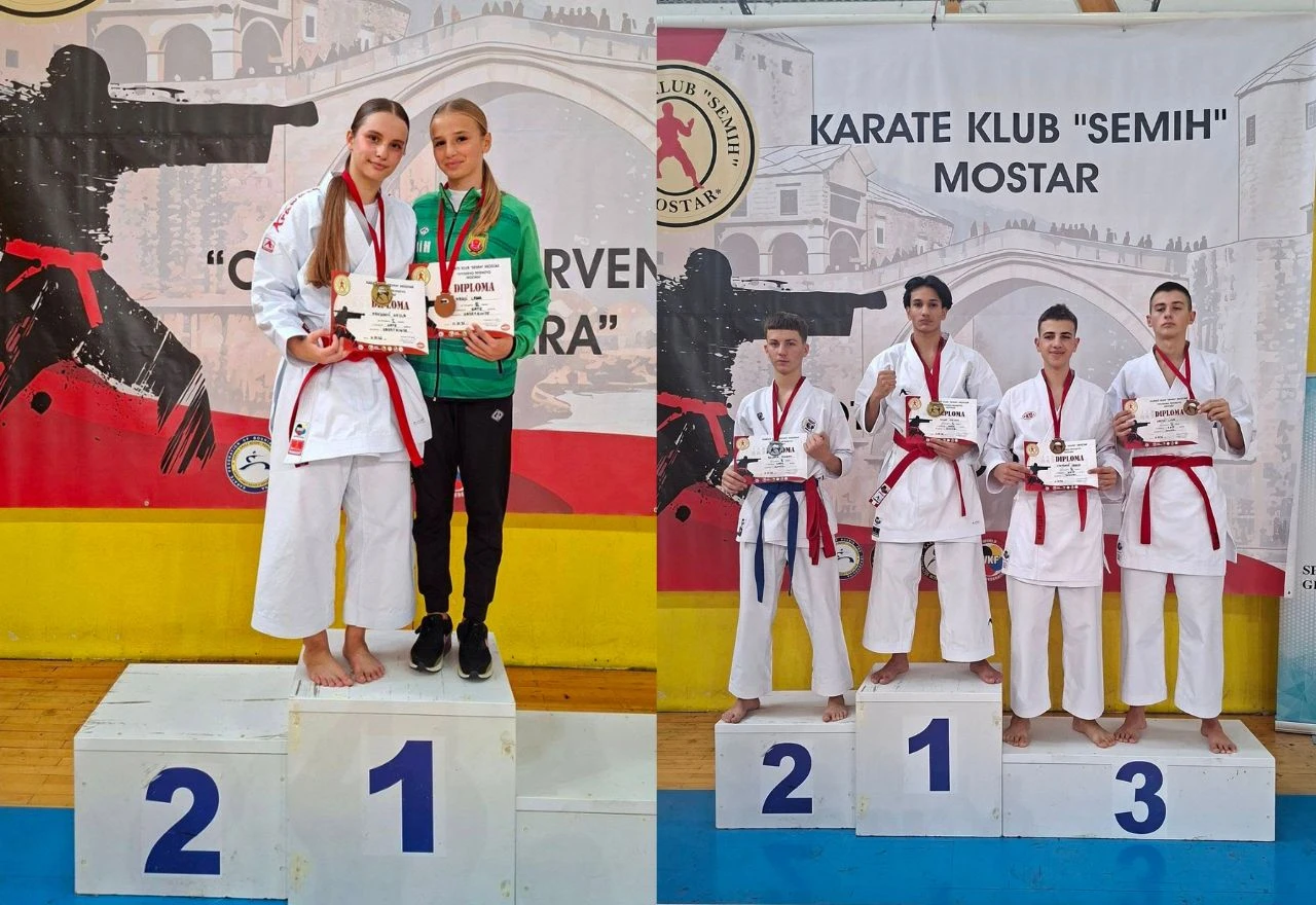Karate klub Mostar osvojio prvo mjesto na Otvorenom prvenstvu Mostara