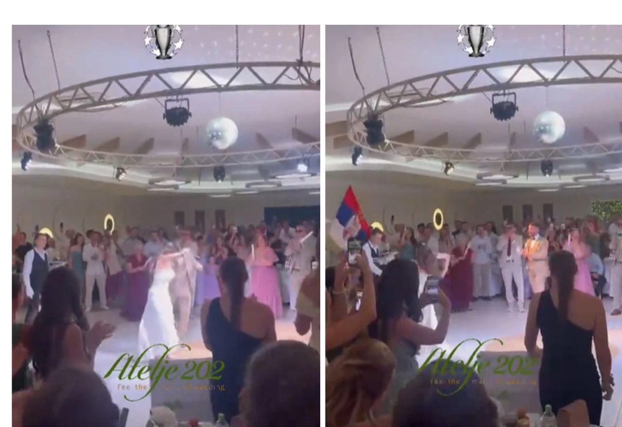 VIDEO | Mladoženja joj dodao loptu, a mladenka je udarila glavom