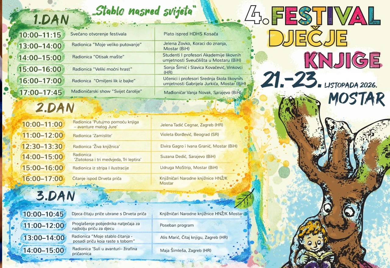 "Stablo nasred svijeta" donosi niz programa nasred Mostara