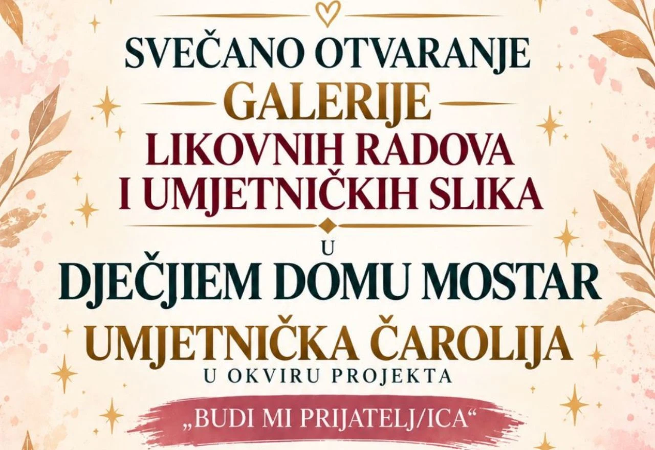 Dječiji dom Mostar dobiva galeriju s 46 umjetničkih slika