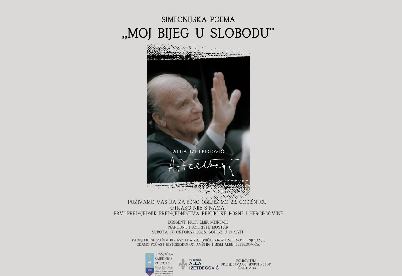 Mostar obilježava 23. obljetnicu smrti Alije Izetbegovića simfonijskom poemom