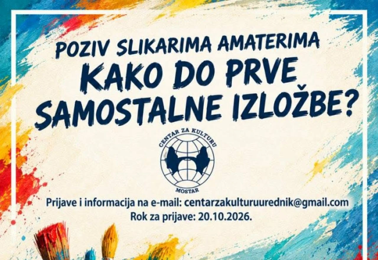 Traže se novi slikari amateri: Još nekoliko dana za prijavu u Mostaru