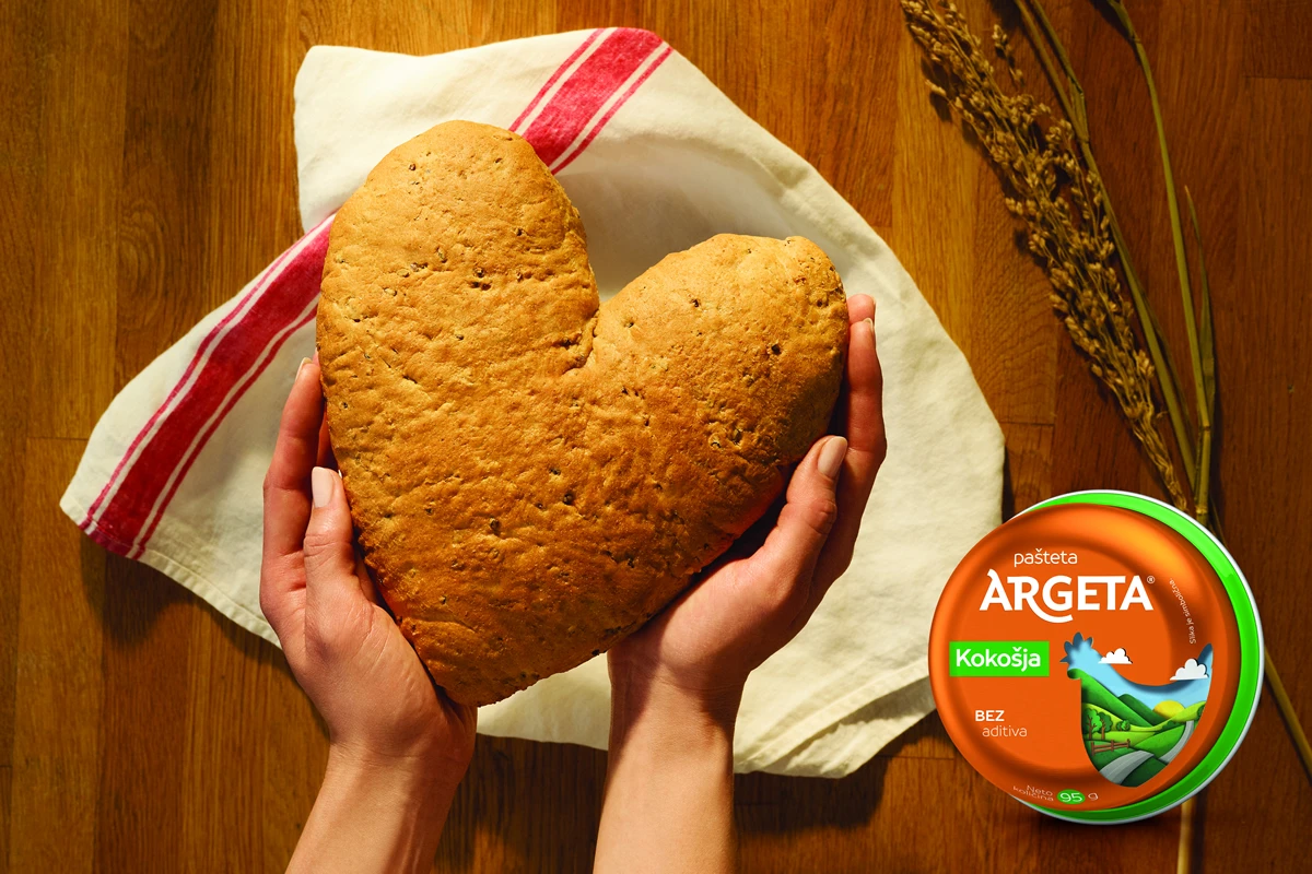 Poslužite ljubav uz Argetu i Kruh od Srca