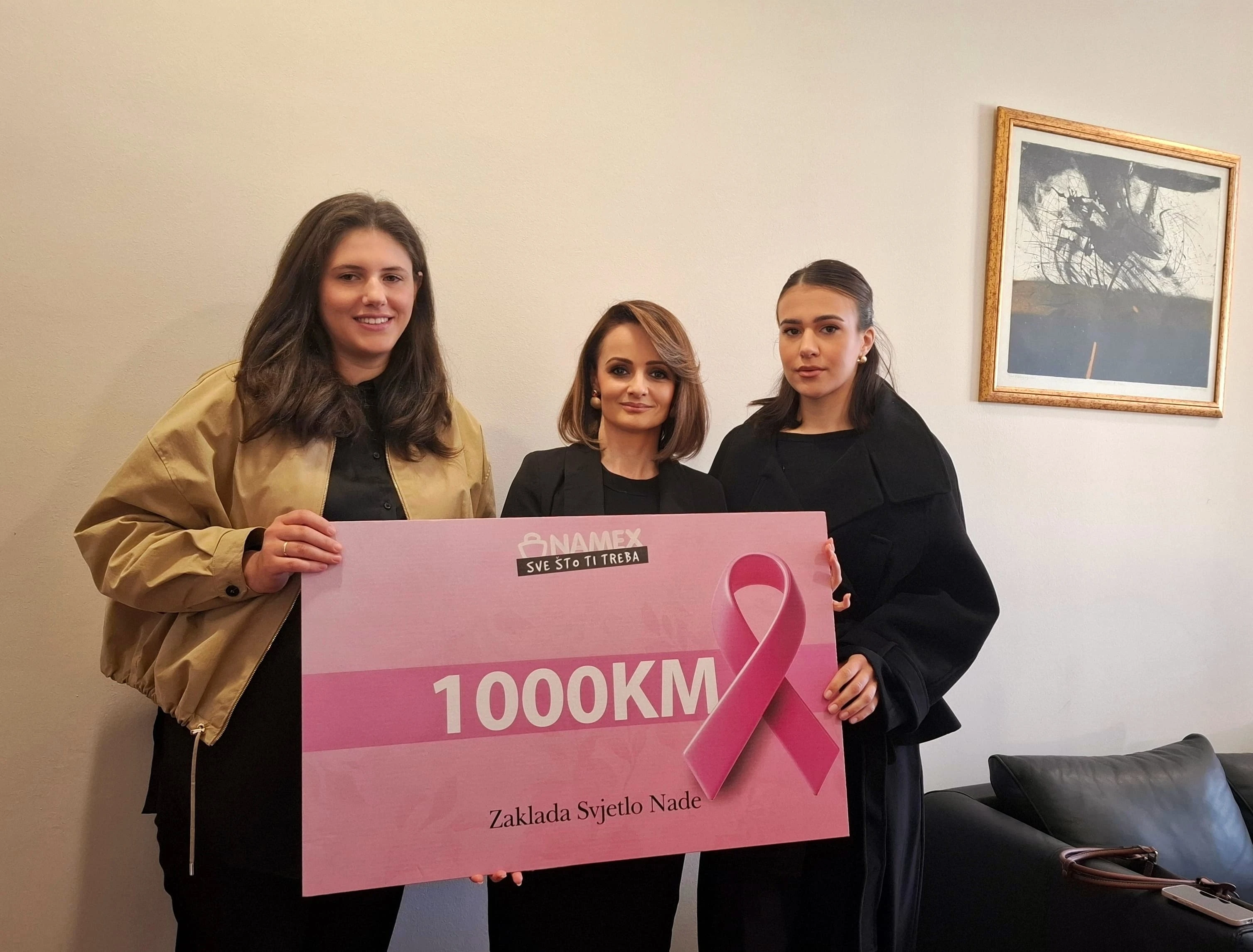 NAMEX donirao 1.000 KM Zakladi Svjetlo nade za pomoć ženama oboljelim od karcinoma