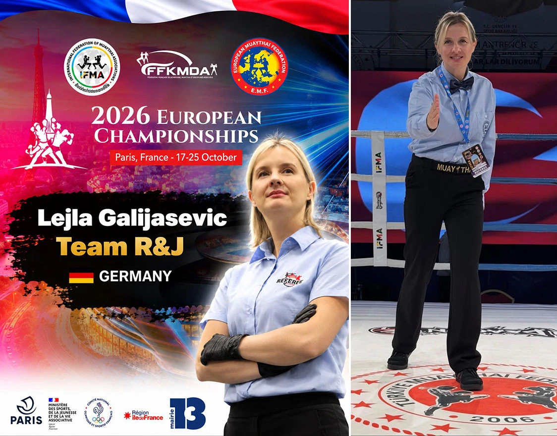 Od Sarajeva do Pariza: Lejla Galijašević sudi na Europskom prvenstvu u tajlandskom boksu