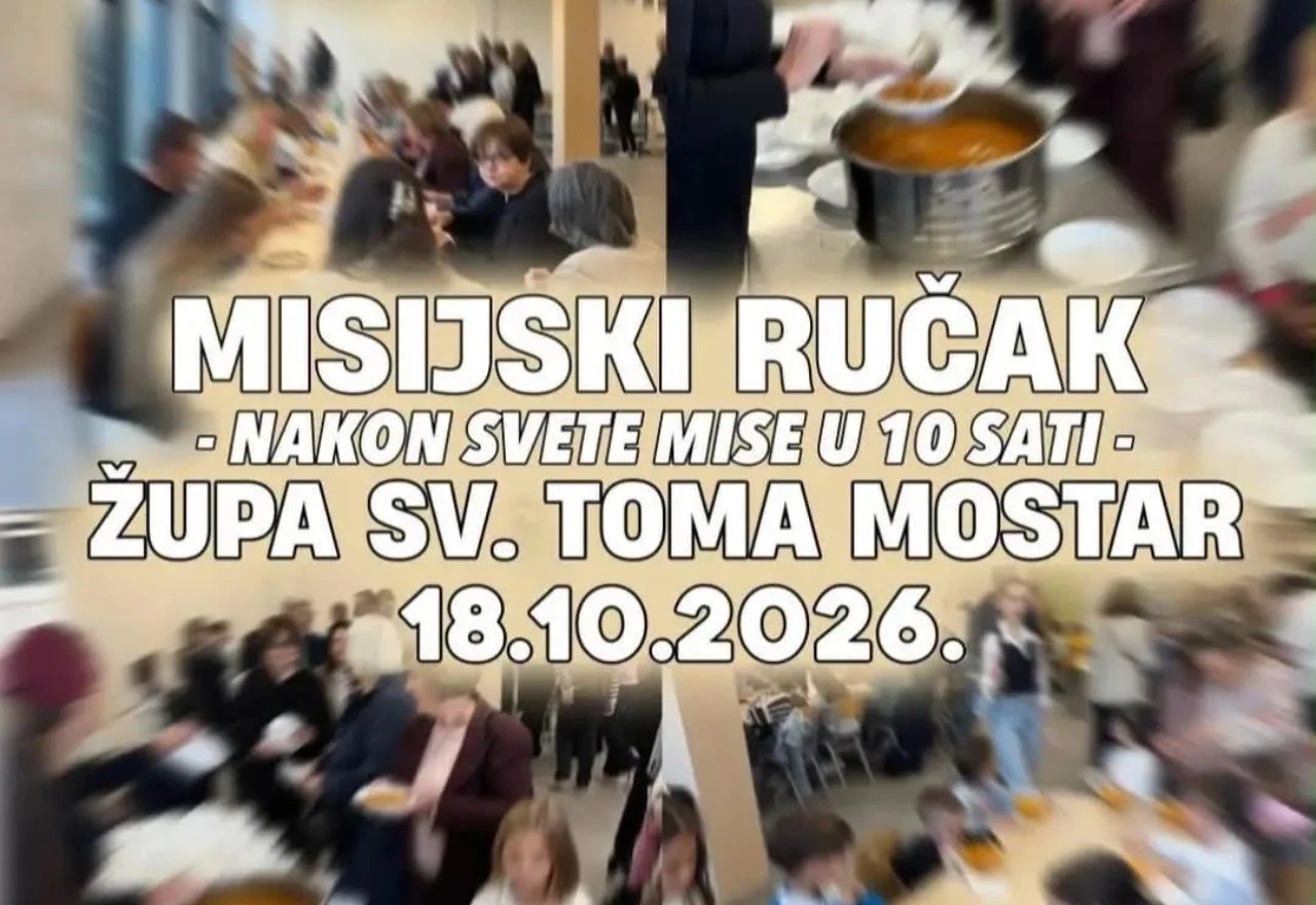Misijska nedjelja u Mostaru: Župa sv. Tome poziva na druženje uz grah