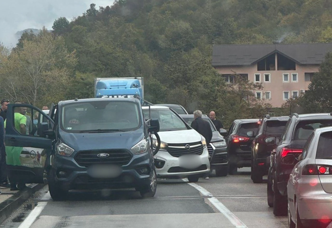 Lančani sudar na M-17 između Jablanice i Konjica