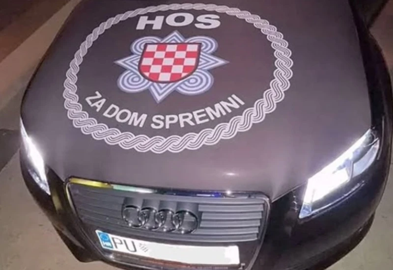 Policija vozaču oduzela zastavu HOS-a s natpisom "Za dom spremni"