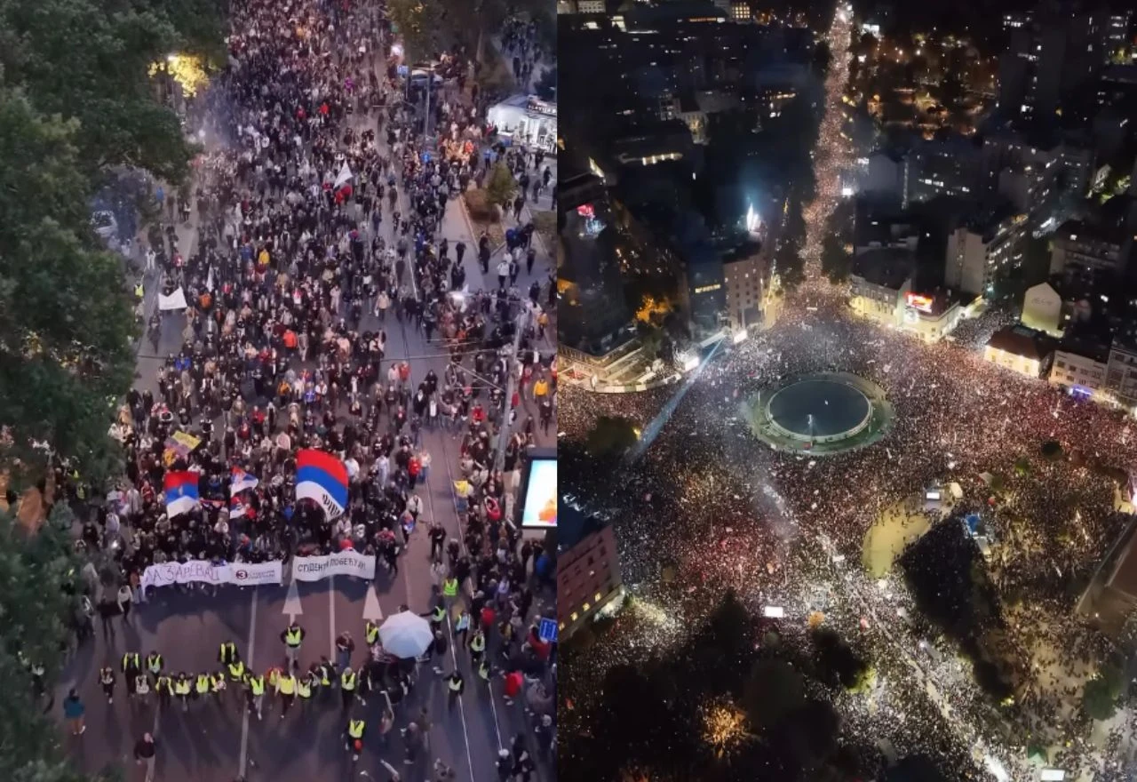 VIDEO | Beograd preplavile kolone studenata i građana uoči izbora