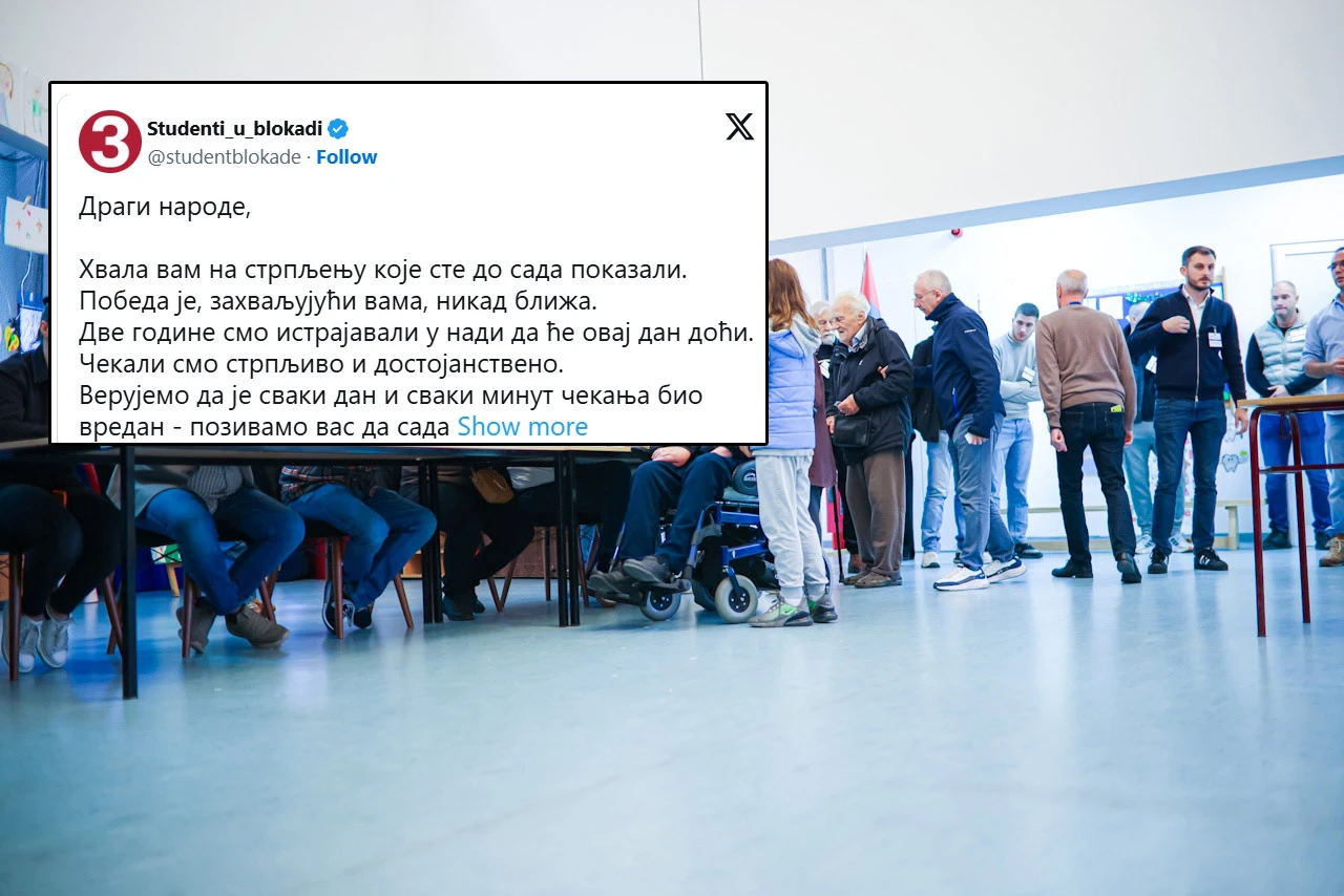 Studenti Srbije poručili: "Pobjeda je bliže nego ikad. Izdržite još malo"