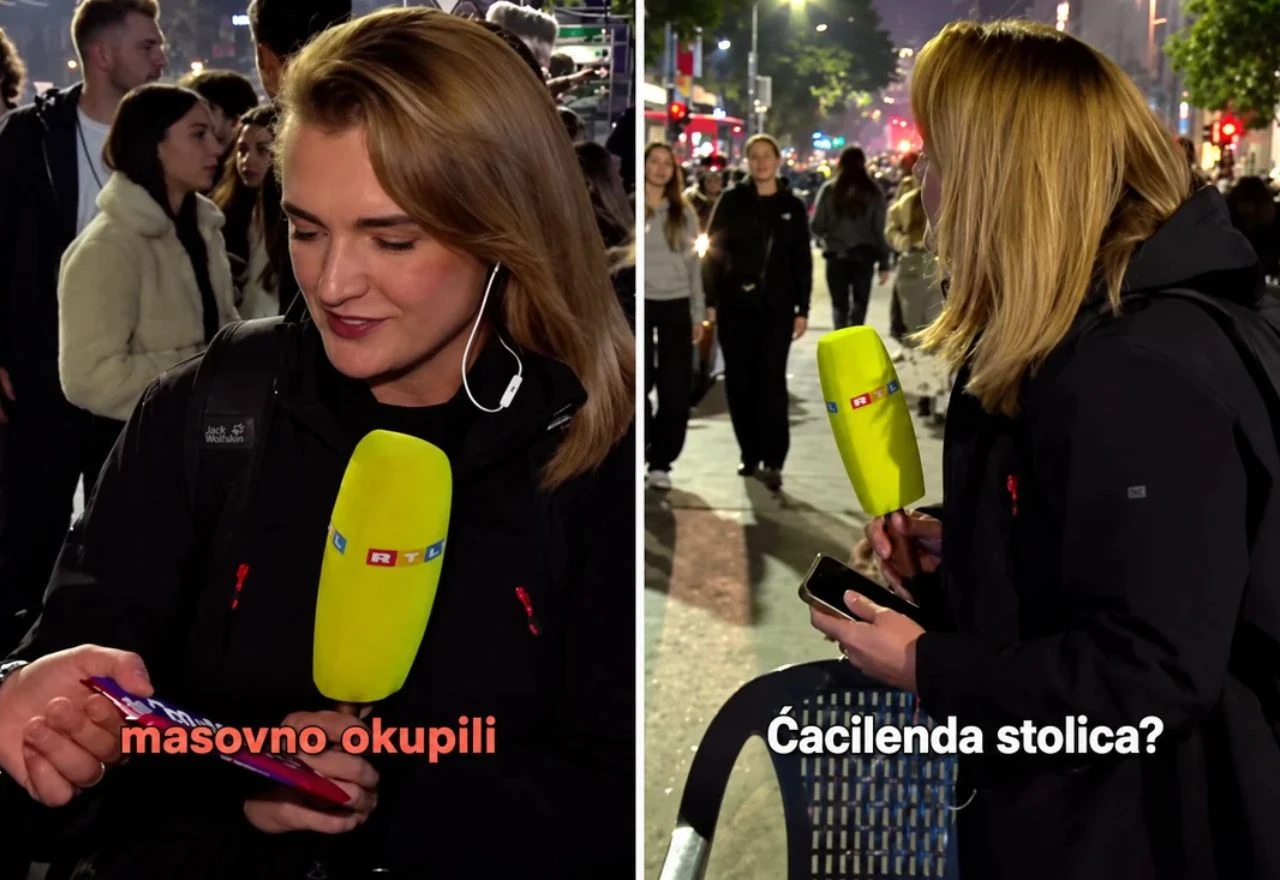 Srpski studenti iznenadili hrvatsku novinarku usred javljanja uživo