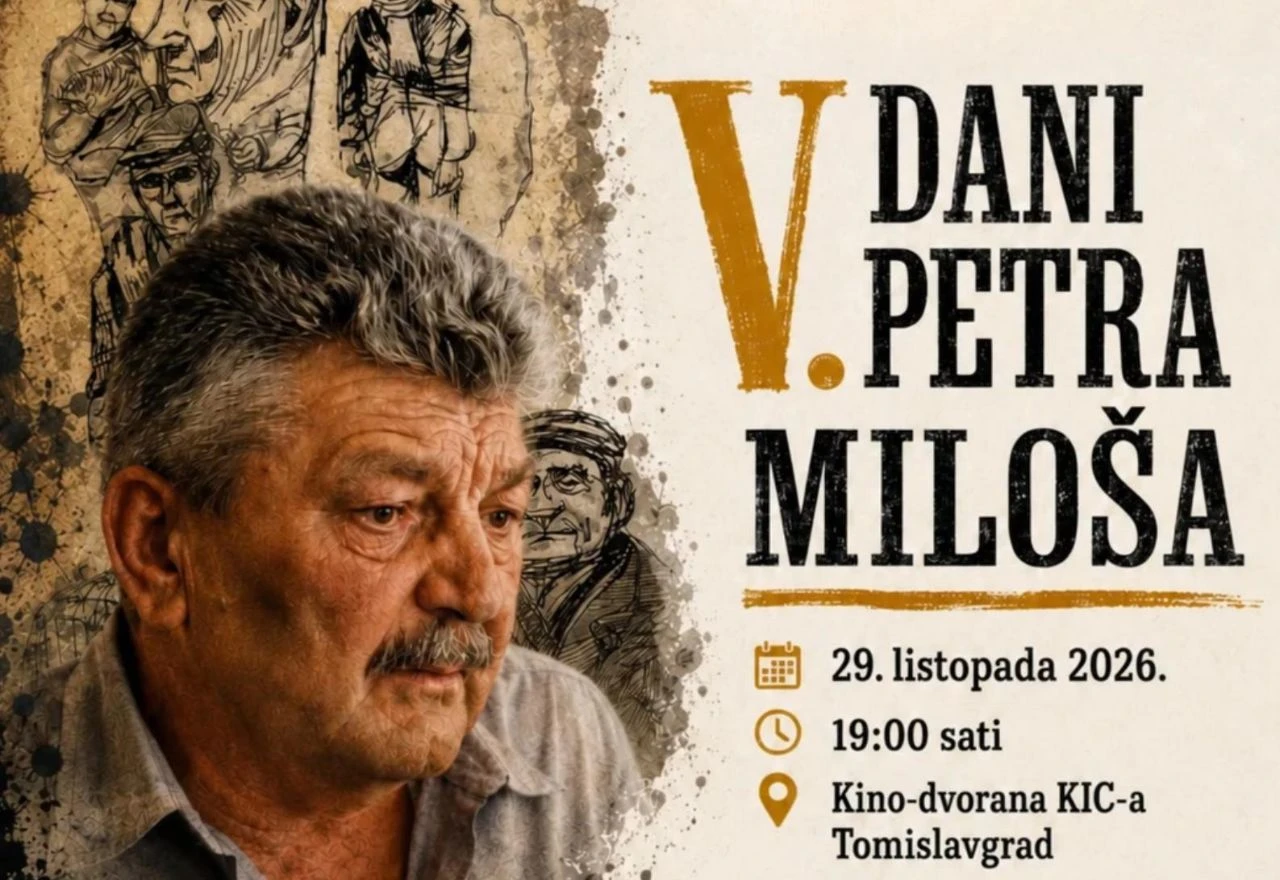 Dani Petra Miloša u Tomislavgradu: Dodjela književnih nagrada i pretpremijera komedije