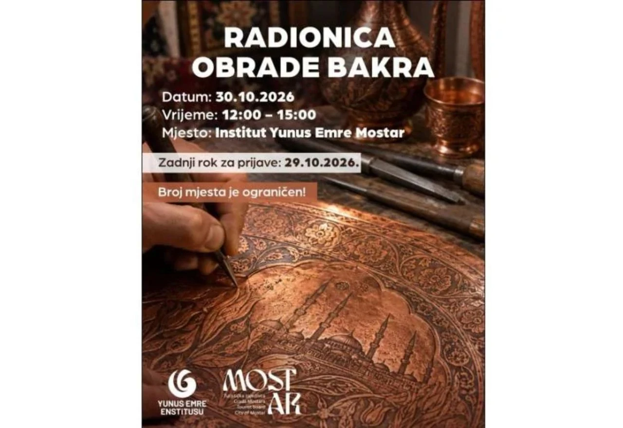 Želite naučiti obrađivati bakar? U Mostaru se organizira posebna radionica