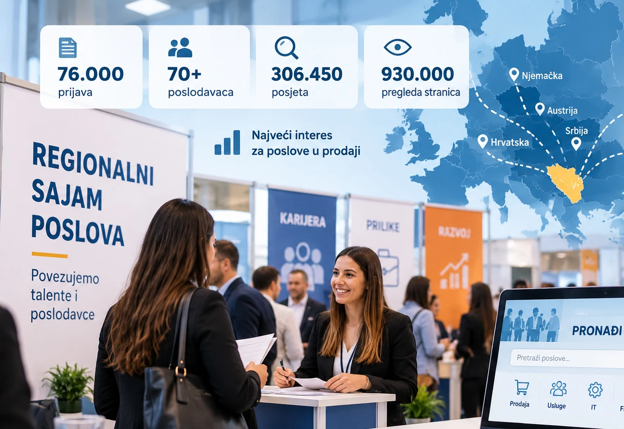 Više od 76.000 prijava na Regionalnom sajmu poslova